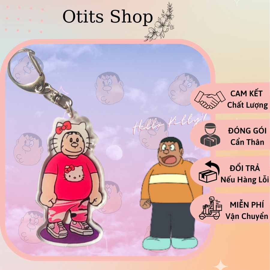 Móc khóa chaien hello kitty nữ tính đôi bạn thân, móc khóa chaien bánh bèo dễ thương treo balo
