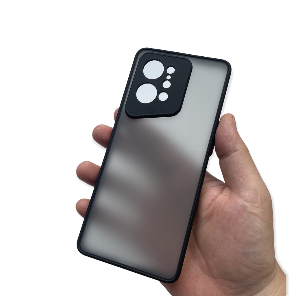 Ốp lưng cứng nhám mờ viền silicon bảo vệ camera cho Oppo Find X5/ X5 Pro
