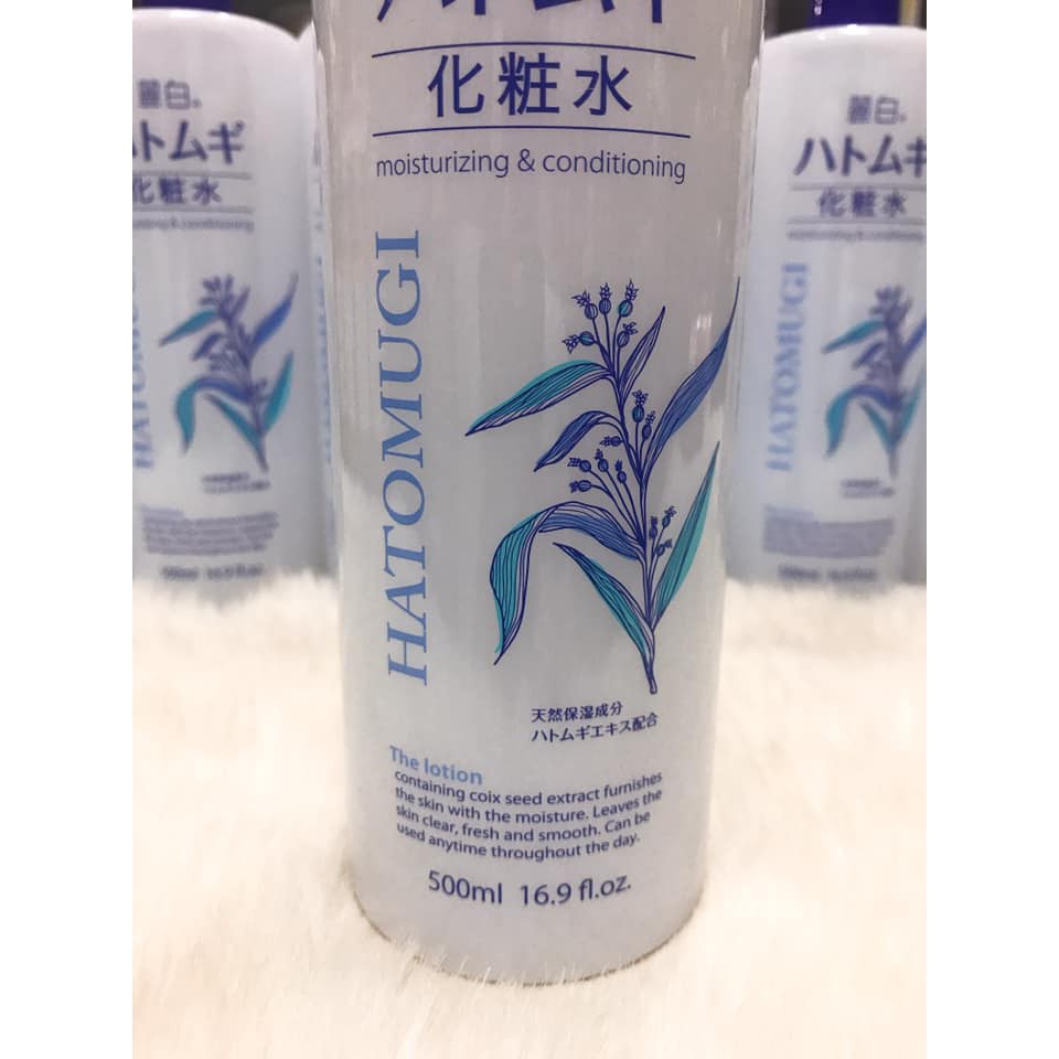 (500ml) Nước Hoa Hồng Lotion Hạt Ý Dĩ Hatomugi Nhật bản