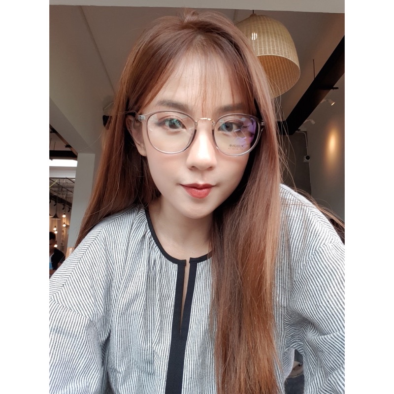 Mắt Kính Gọng Tròn Bầu Mềm Dẻo Nhận Lắp Mắt Độ Cận