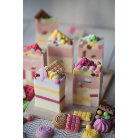 Khuôn Silicon Hình Miếng Socola - Khuôn Làm Nến, Thủ Công, Handmade