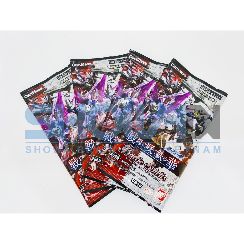 Bộ cờ chiến thuật Battle Spirits - Gói mở rộng CB16 - Phiên bản KẾT HỢP GUNDAM - 1 gói/6 quân