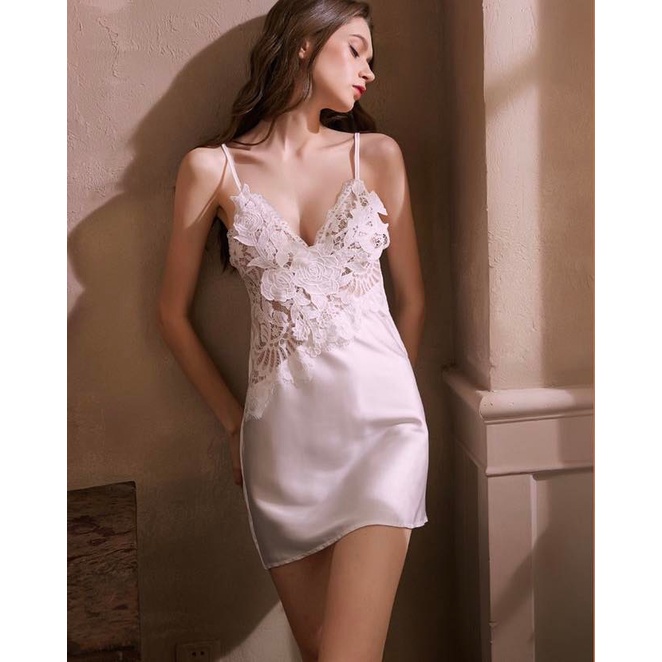 Đầm Ngủ Nữ Ren Hoa Gợi Cảm - B.Lingerie