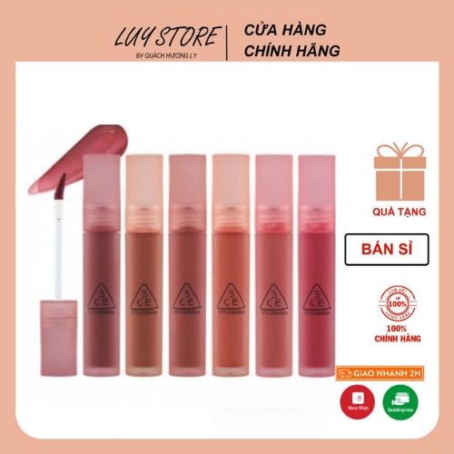 Son Tint 3CE Blur Water Tint Son Kem Cho Viền Môi Mờ Ảo Không Lem Sepia