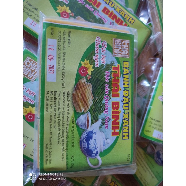 Bánh đậu xanh mềm Thái Bình (6 cái) 100g  - Đặc sản Quảng Nam9