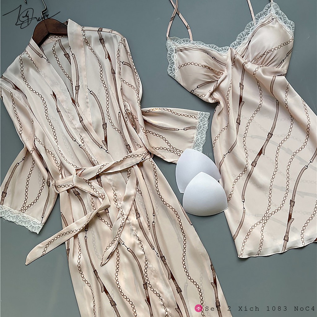 Bộ ngủ lụa cao cấp set 2 xich 1083