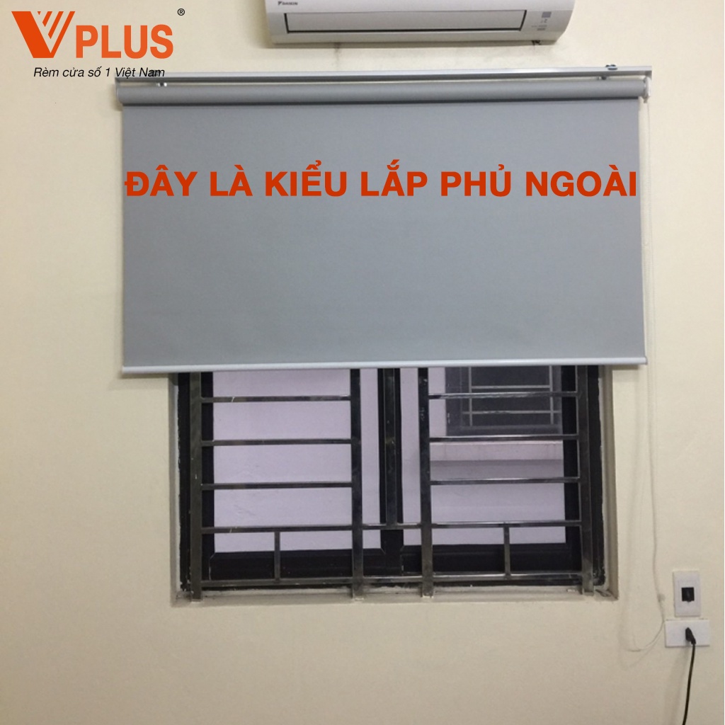 Rèm Cuốn Chống Nắng Vplus Rèm Kéo Che Nắng Cửa Sổ Văn Phòng Giá Rẻ Vải Trơn Đẹp Cản Sáng Tốt 100% Làm Mọi Kích Thước