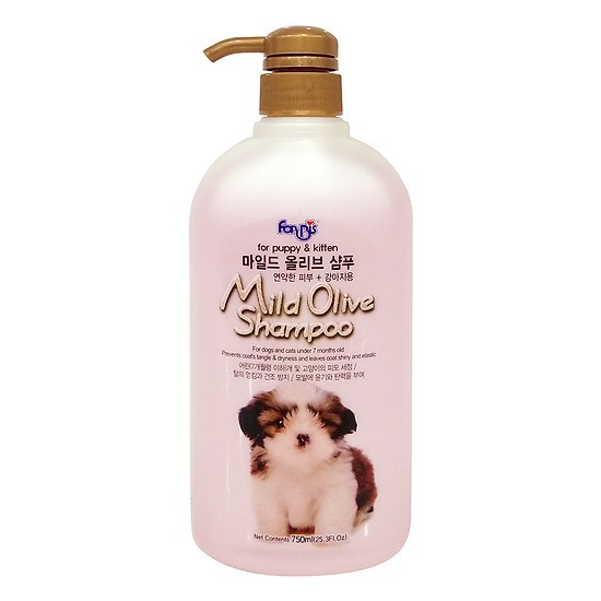 Dầu gội Olive  hiệu Forcans 750ml - thích hợp cho chó mèo con và có da nhạy cảm