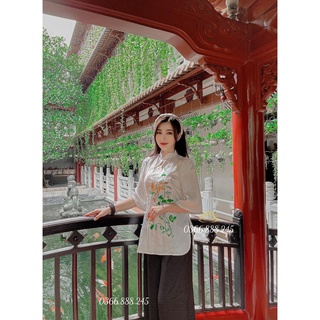 Set lụa xinh xắn đi chùa l14