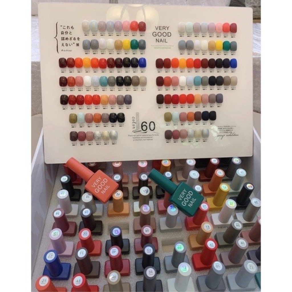 Sét sơn gel Very Good Nail 15ml tặng kèm bảng màu + base + top