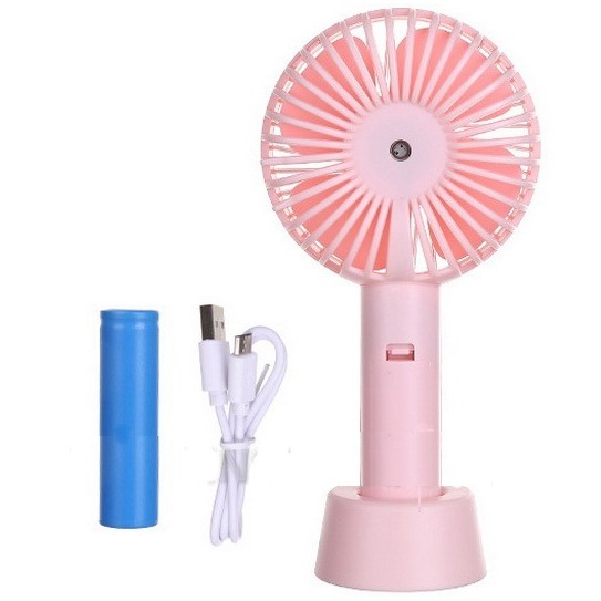 Quạt sạc pin cầm tay có chân đế USB Hand Mini Fan - nhiều màu