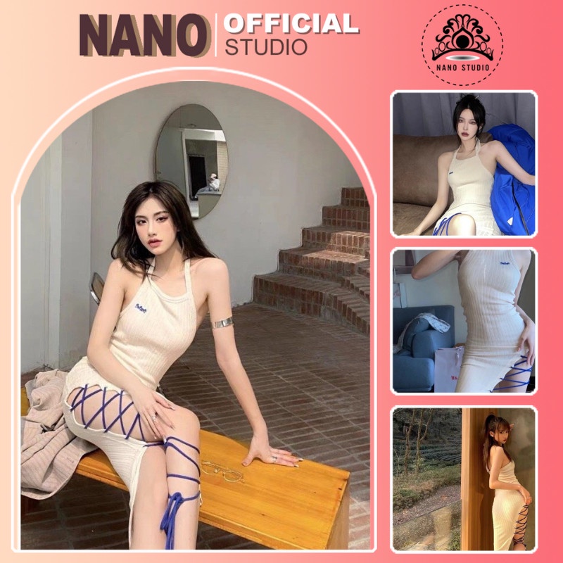 Váy Trắng Xẻ Tà 🌼NaNo Studio🌼đầm Body Dây đùi 2021 Hot Mẫu Mới Sang Trọng Cá Tính Hàn Quảng Châu Loại 1 | BigBuy360 - bigbuy360.vn