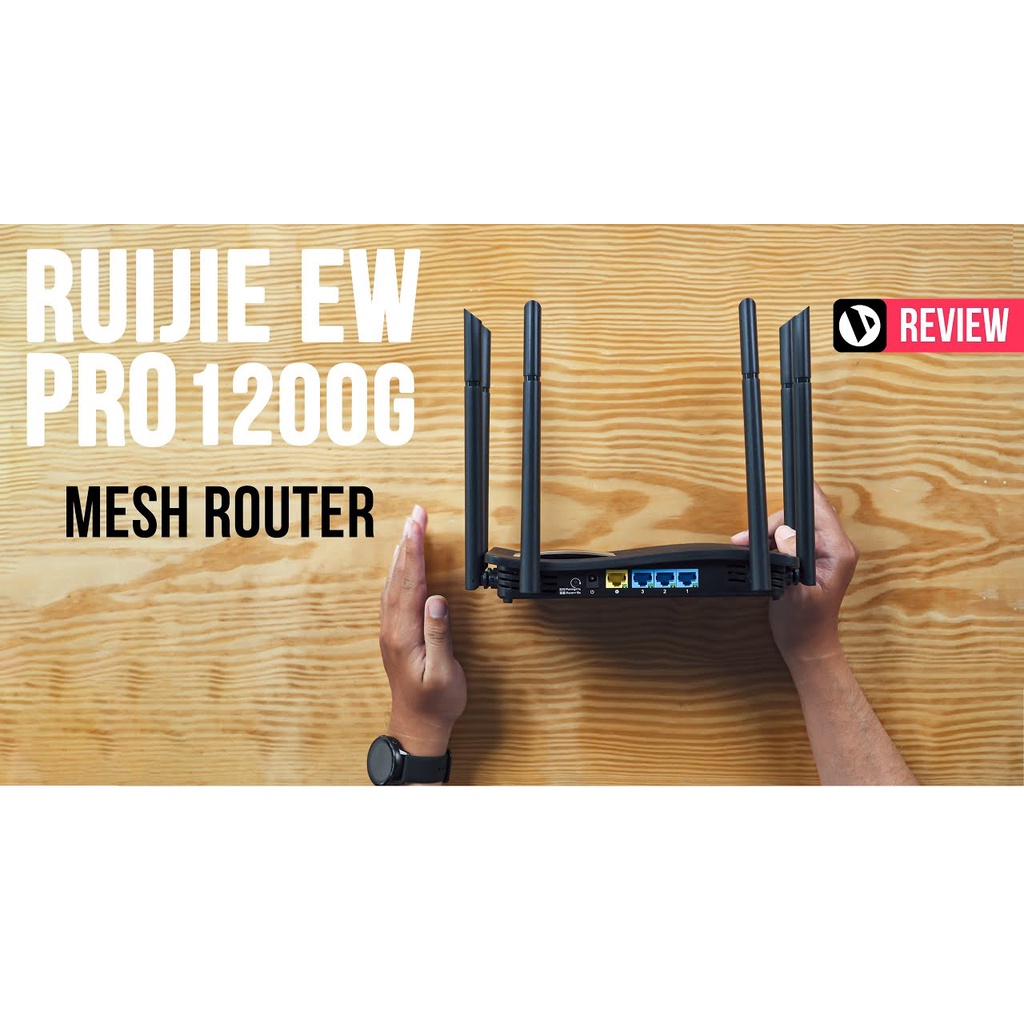 Bộ phát wifi ruijie rg-ew1200g pro & rg-ew1200 6 anten Mesh băng tần kép siêu khoẻ tốc độ cao hàng chính hãng | BigBuy360 - bigbuy360.vn