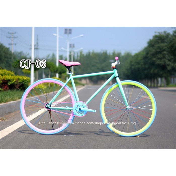 ✔◎Dead fly bike nam và nữ mô hình sống Flyback màu phanh xe đua đường trường 26 inch 24 net dành cho sinh viên nổ