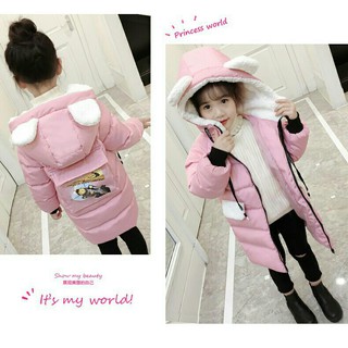 (Sale) Áo Phao Tai Thỏ Cute cho bé gái