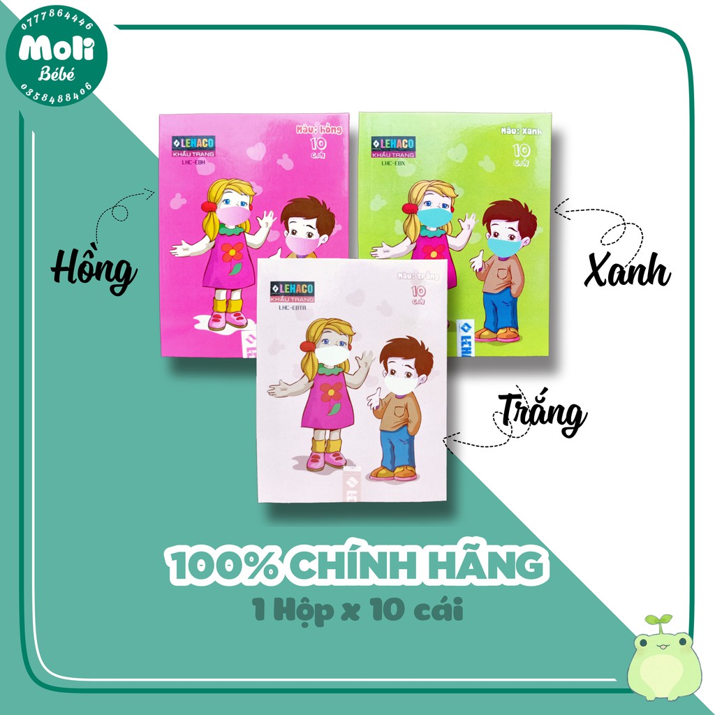 Khẩu trang kháng khuẩn 3D LEHACO cho bé | trẻ em