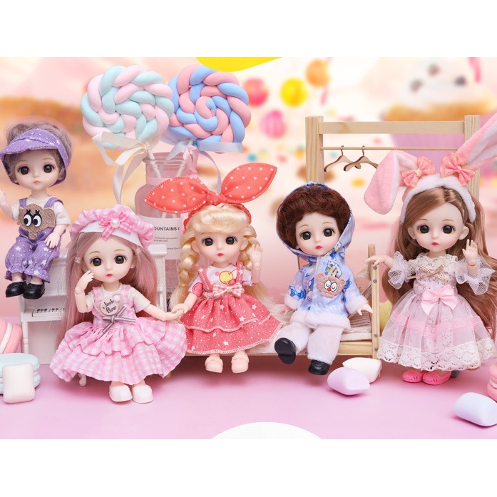 Búp Bê Công Chúa 16cm Thiết Kế Mới Đáng Yêu Dành Cho Bé