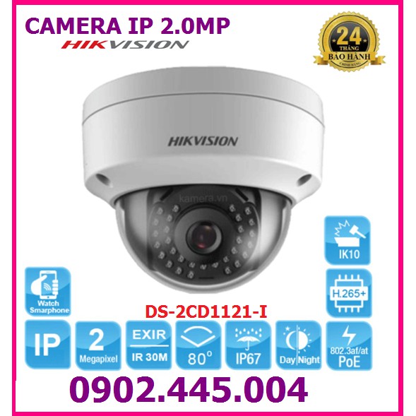 Camera IP 2.0MP HIKVISION DS-2CD1121-I