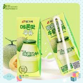 Sữa hương dưa gang binggrae hàn quốc hộp 200ml