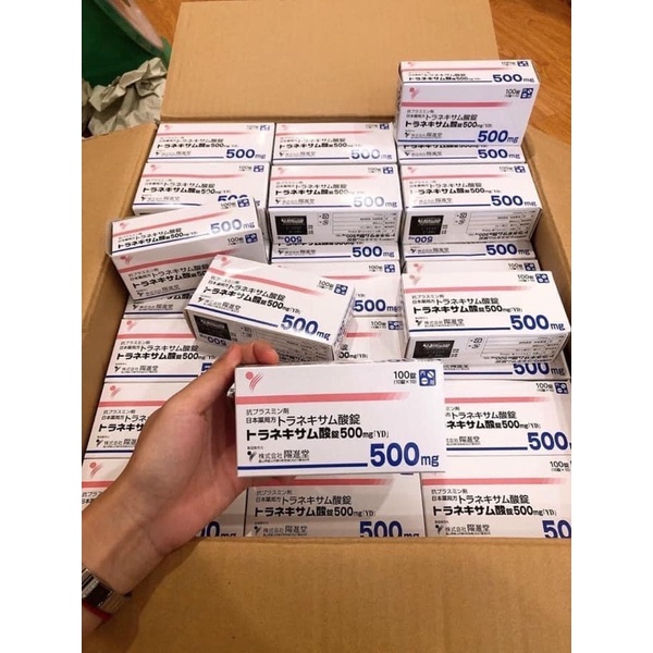 viên u.ống trắng da mờ nám transamin 500mg nhật bản 100v