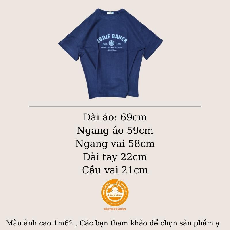 Áo Phông 3158 in chữ EDDIE BAUER Nam Nữ, Áo Thun Tay Lỡ Oversize From Rộng Basic Chất Cotton 100% | WebRaoVat - webraovat.net.vn