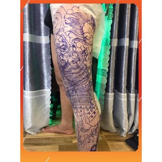Set 10 tờ giấy mỏng scan in hình xăm khổ to - 04 Tattoo