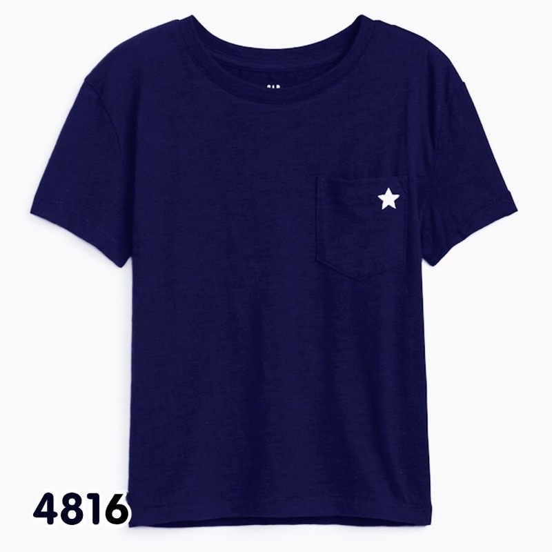 ÁO G.AP UNISEX TRƠN MÀU XANH THAN