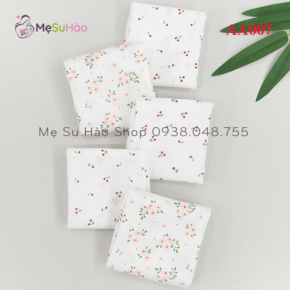 100% hàng nhập từ hàn về, hàng có sẵnset khăn sữa sợi tre 10c 2 size 35 35 - ảnh sản phẩm 8