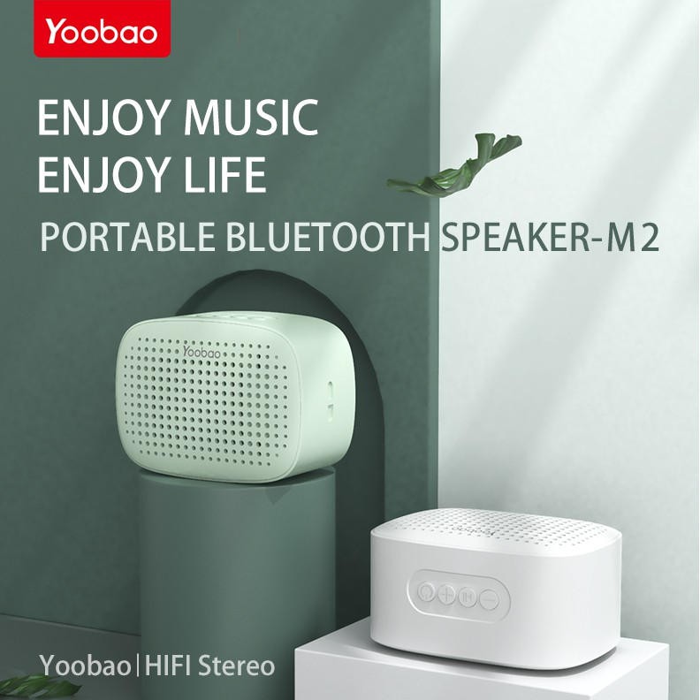 Loa bluetooth 5.0 mini Yoobao M2 hỗ trợ TWS, công suất 3W, pin 12 giờ