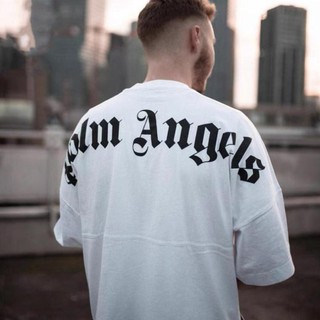 Áo thun in chữ palm angel , cottonáo thun form rộng unisex, áo thun nam nữ đẹp