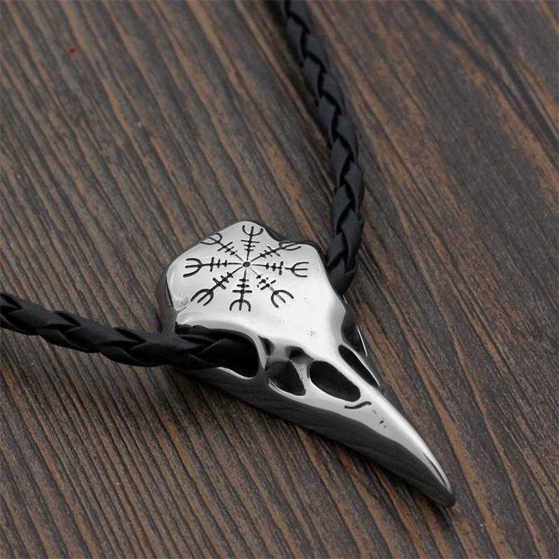 Vòng cổ mặt hình đầu lâu phong cách Viking cá tính sành điệu