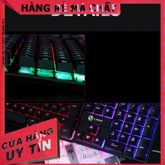 Bàn phím giả cơ game LIMEME TX30 Led Xuyên Phím 7 Màu + Tặng Lót Logitech - Linh Kiện Phụ Kiện PC Laptop Thanh Sơn