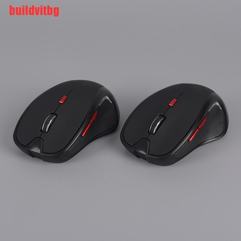 {buildvitbg}2.4GHZ 6D Bluetooth 3.0 Wireless Gaming Mouse Office Mice Adjustable 2400DPI GVQ