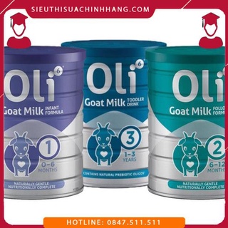 Sữa dê công thức oli6 800g số 1-2-3 .