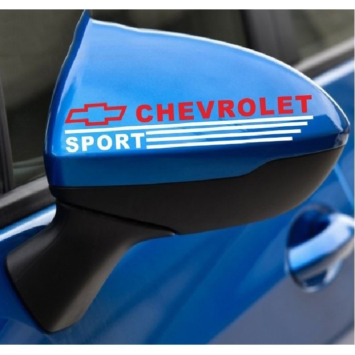 Bộ tem dán gương chiếu hậu ô tô Chevrolet