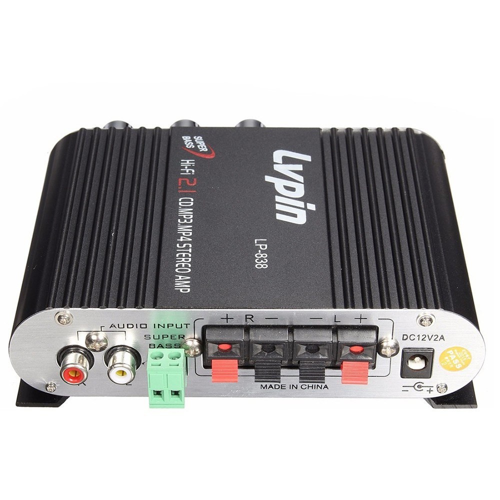 Lvpin Mini Hi-Fi 2.1 Stereo Power Amplifier Subwoofer MP3 Car Radio Channel