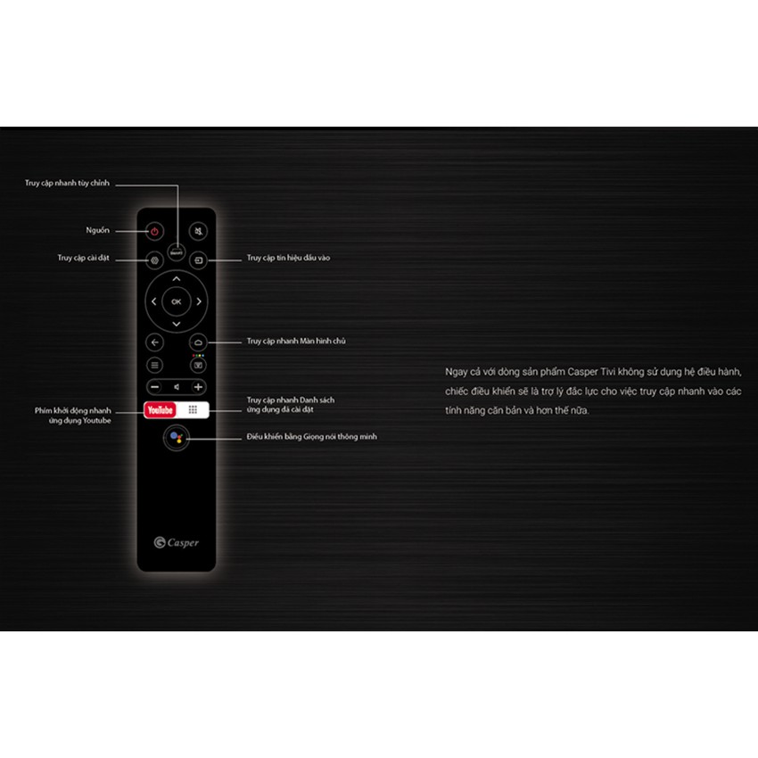 Smart Voice Tivi Casper 43 inch Full HD 43FG5000 43FG5100 Android 9.0, Tìm kiếm giọng nói, Bluetooth - Bảo Hành 2 Năm | BigBuy360 - bigbuy360.vn