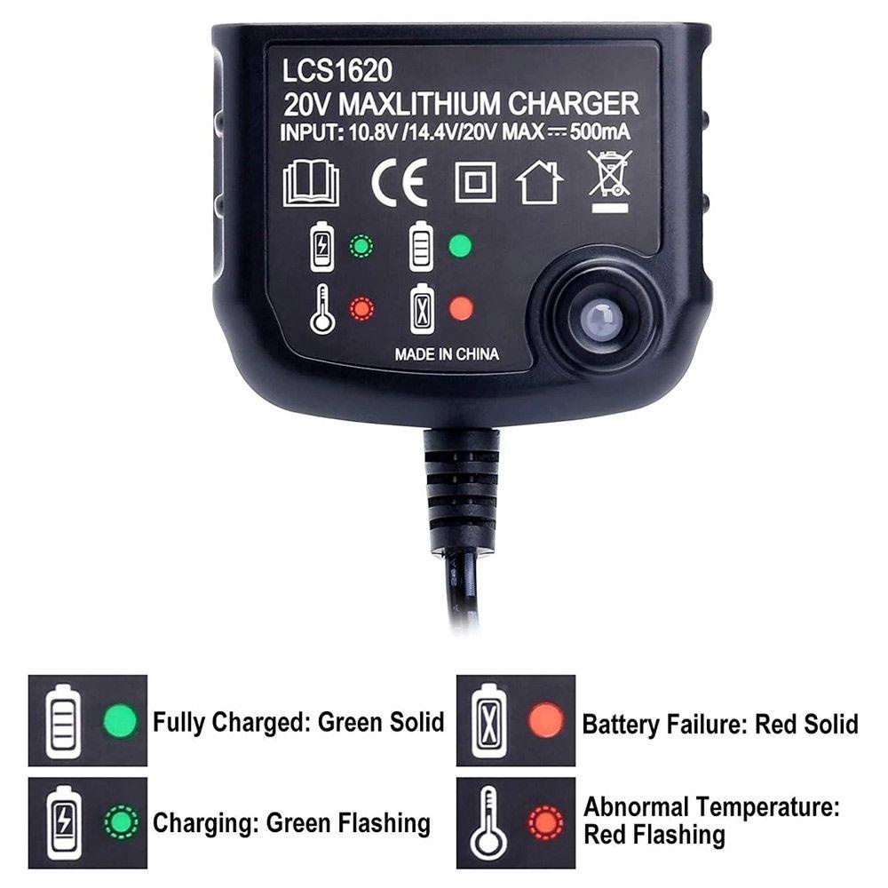 Cục Sạc Nhanh Pin Li-ion Màu Đen Và Đen LCS1620