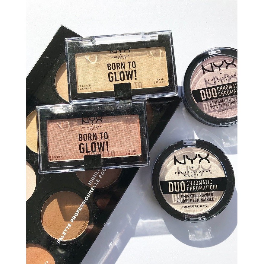 Phấn highlight Nyx Duo Chromatic Illuminating Powder 6g hàng xách tay Mỹ