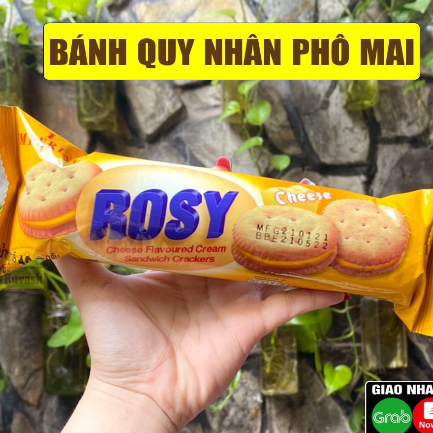 Bánh Quy Phô Mai Thái Lan Rosy Gói 100g - Bánh Kẹo Đồ Ăn Vặt Nội Địa Thái Lan