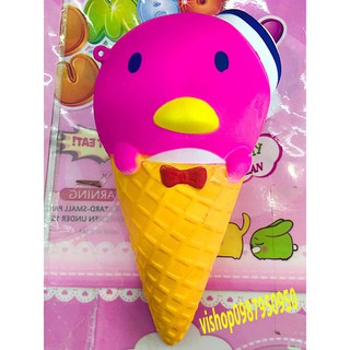 ĐỒ CHƠI SQUISHY KEM ỐC QUẾ VỊT mã OVX22 Eô tô ke