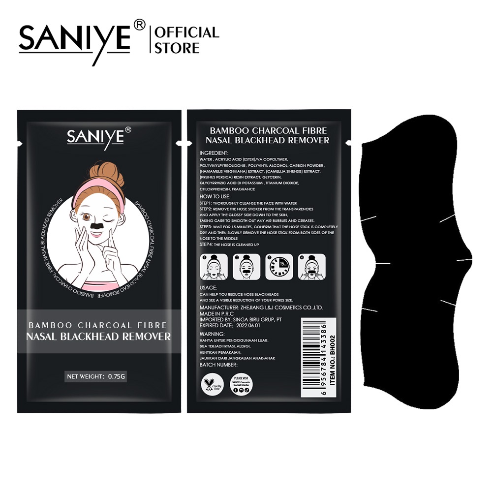 Mặt Nạ Mũi SANIYE BH002 6g Loại Bỏ Mụn Trứng Cá Mụn Đầu Đen Thu Nhỏ Lỗ Chân Lông
