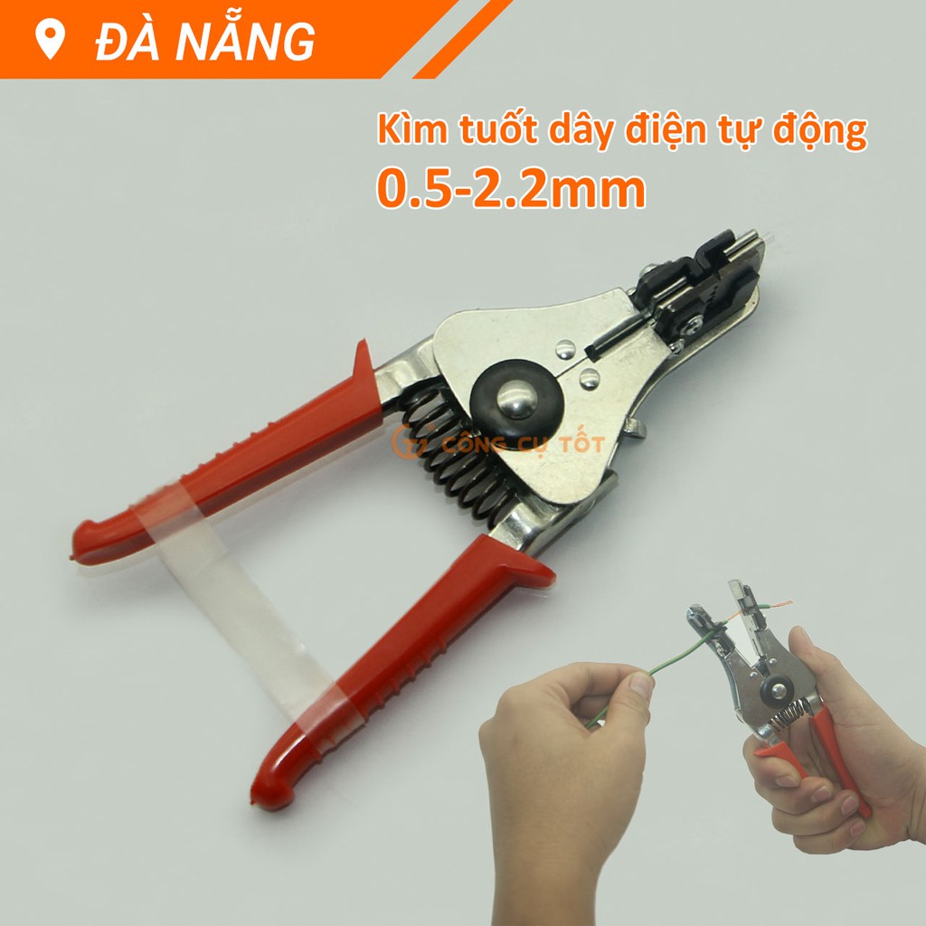 Kìm tuốt dây điện tự động lõi 0.5-2.2mm