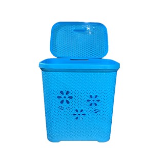 Giỏ đựng đồ có nắp hoa Việt Nhật - vật dụng sắp xếp đa năng-[GIỎ LỚN]