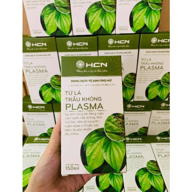 Dung dịch vệ sinh phụ nữ lá trầu không Plasma 150ml, dung dịch vệ sinh làm sạch sâu dịu nhẹ