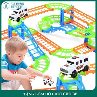 Ô Tô Đường Ray, Bộ Lắp Ráp Đường Đua Ô Tô Phát Triển Trí Thông Minh Cho Bé Trai, Bé Gái