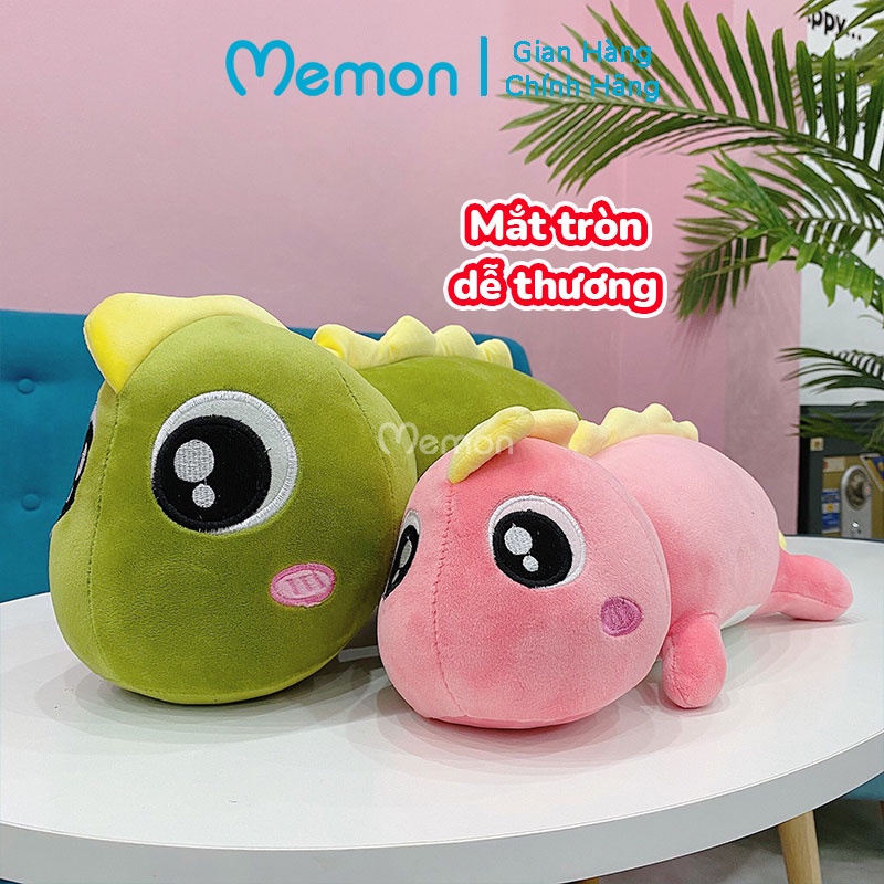 [Mã LIFEMALL2505 giảm 10% đơn 250K] Khủng Long Bông Mắt Lồi Đuôi Tim Cao Cấp Memon