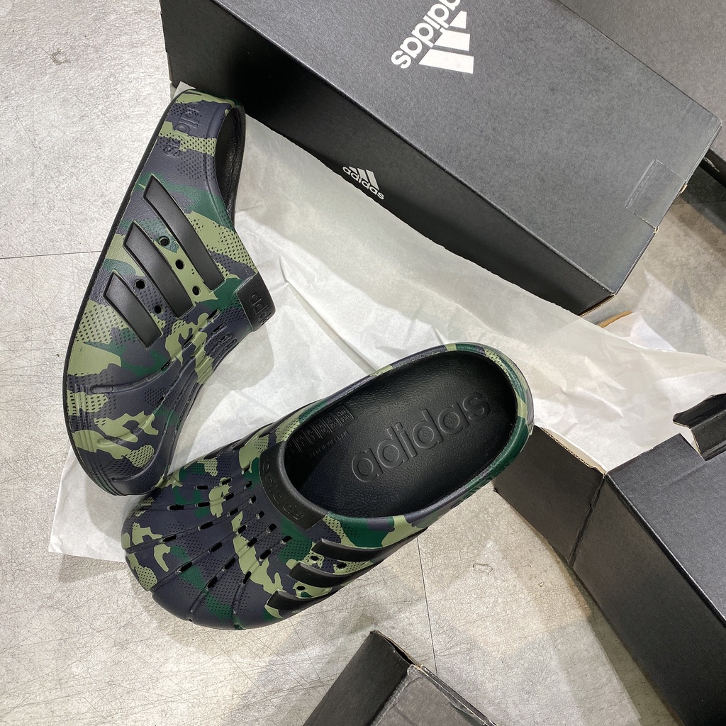 [CHÍNH HÃNG] DÉP ADIDAS ADILETTE CLOG - *ĐEN CAMO* - AUTH / REAL