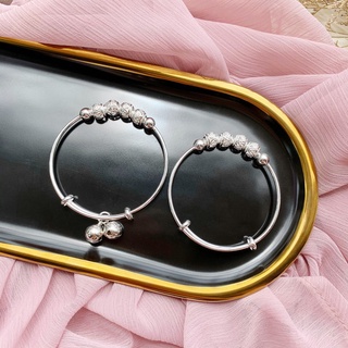 Lắc tay bạc ý vòng tay bạc s925 hạt charm phong cách pandor dễ thương