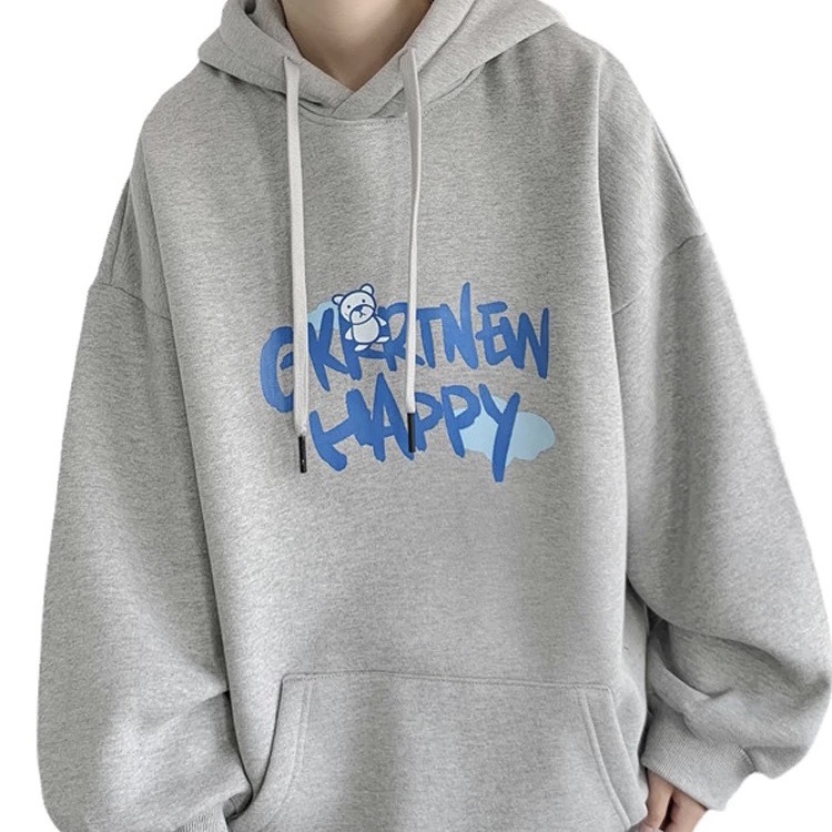 Áo Hoodie Dáng Rộng Phong Cách Thời Trang Hong Kong Cho Nam Giới